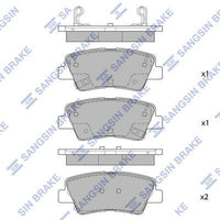 HiQ Rear Brake Pads Set SP1907