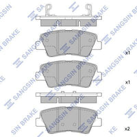 HiQ Rear Brake Pads Set SP1239