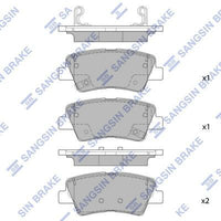 HiQ Rear Brake Pads Set SP1845