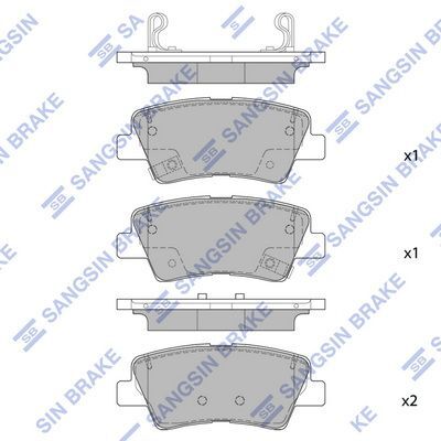 HiQ Rear Brake Pads Set SP1845