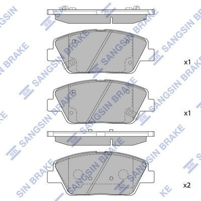 HiQ Front Brake Pads Set SP1397