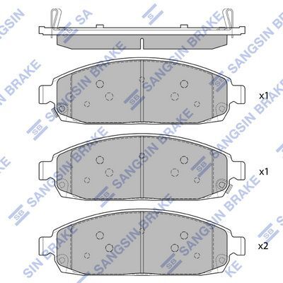 HiQ Front Brake Pads Set SP1676