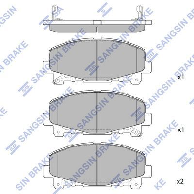 HiQ Front Brake Pads Set SP1606