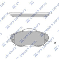 HiQ Front Brake Pads Set SP1804