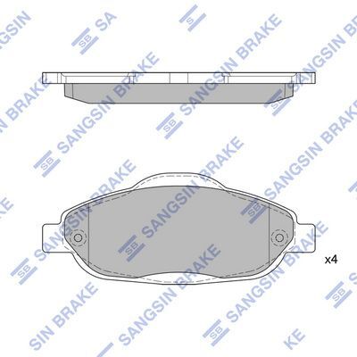 HiQ Front Brake Pads Set SP1804
