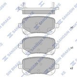 HiQ Rear Brake Pads Set SP1927