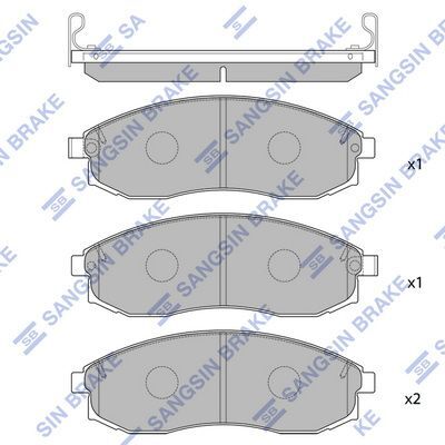 HiQ Front Brake Pads Set SP1256