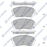 HiQ Front Brake Pads Set SP1196