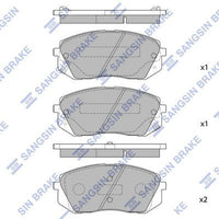 HiQ Front Brake Pads Set SP1196