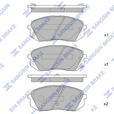HiQ Front Brake Pads Set SP1196