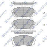 HiQ Front Brake Pads Set SP1849