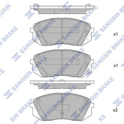 HiQ Front Brake Pads Set SP1849