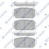 HiQ Rear Brake Pads Set SP1197