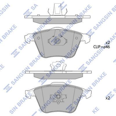 HiQ Front Brake Pads Set SP1784