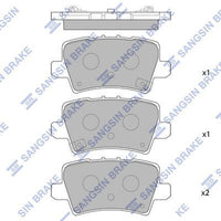 HiQ Rear Brake Pads Set SP1570
