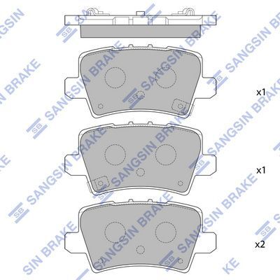 HiQ Rear Brake Pads Set SP1570