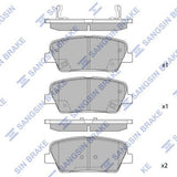 HiQ Rear Brake Pads Set SP1247