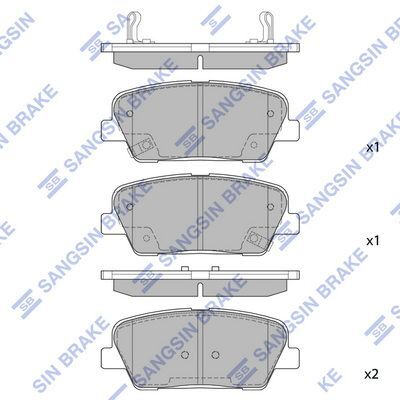 HiQ Rear Brake Pads Set SP1247