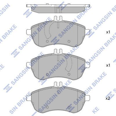 HiQ Front Brake Pads Set SP2284