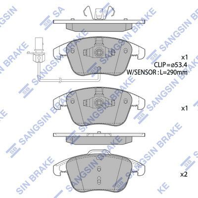 HiQ Front Brake Pads Set SP2144