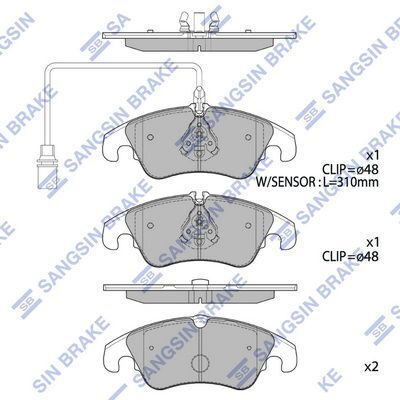 HiQ Front Brake Pads Set SP2145