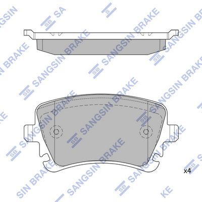 HiQ Rear Brake Pads Set SP2112-R