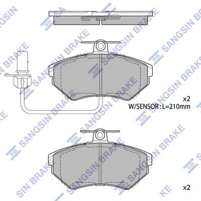 HiQ Front Brake Pads Set SP1708A