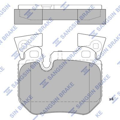 HiQ Rear Brake Pads Set SP1792