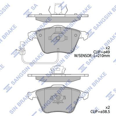 HiQ Front Brake Pads Set SP2112-F