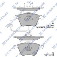HiQ Front Brake Pads Set SP2112-F