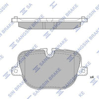 HiQ Rear Brake Pads Set SP2237