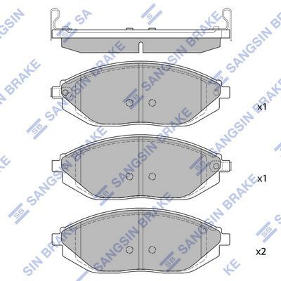 HiQ Front Brake Pads Set SP1392
