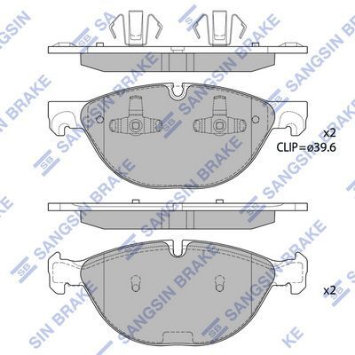 HiQ Front Brake Pads Set SP1924