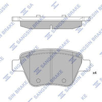 HiQ Rear Brake Pads Set SP2314