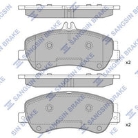 HiQ Front Brake Pads Set SP2330