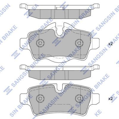 HiQ Rear Brake Pads Set SP2246