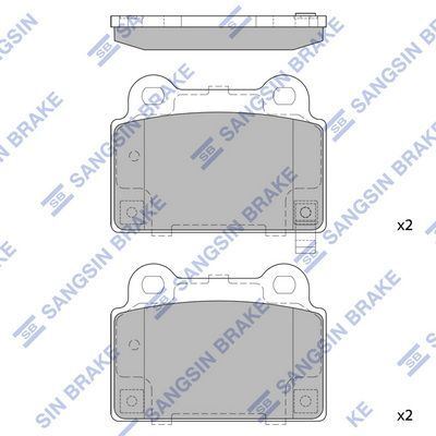 HiQ Rear Brake Pads Set SP1939