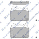 HiQ Rear Brake Pads Set SP1939