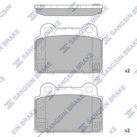 HiQ Rear Brake Pads Set SP1939