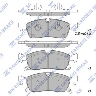 HiQ Front Brake Pads Set SP1945