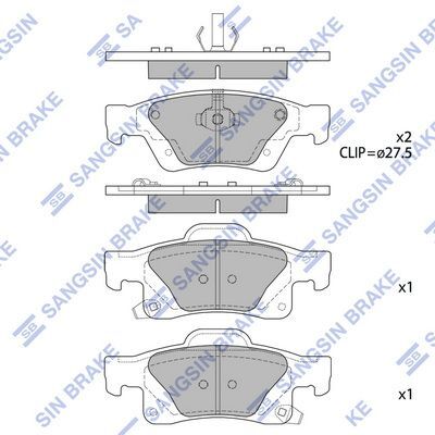 HiQ Rear Brake Pads Set SP1946