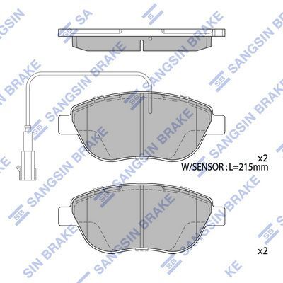 HiQ Front Brake Pads Set SP1746