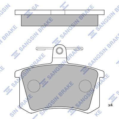 HiQ Rear Brake Pads Set SP2050