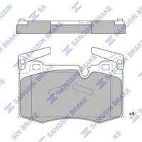 HiQ Front Brake Pads Set SP1838