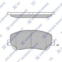 HiQ Front Brake Pads Set SP1671