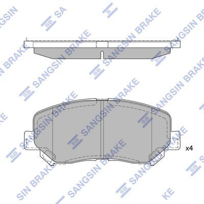 HiQ Front Brake Pads Set SP1671