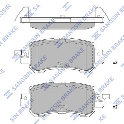 HiQ Rear Brake Pads Set SP1672