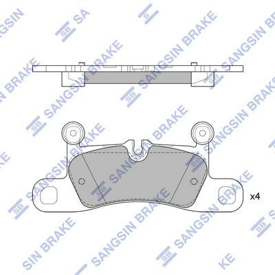 HiQ Rear Brake Pads Set SP2319