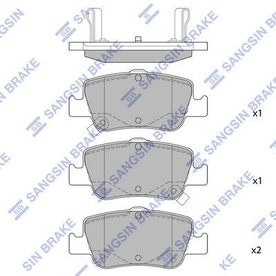 HiQ Rear Brake Pads Set SP1501