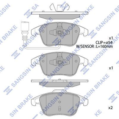 HiQ Front Brake Pads Set SP2264